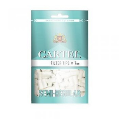 Фильтры для самокруток Cartel  Semi Regular  15х7мм 100шт 
