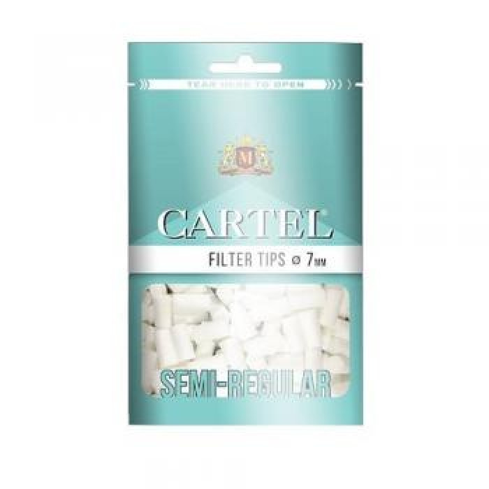 Фильтры для самокруток Cartel  Semi Regular  15х7мм 100шт 