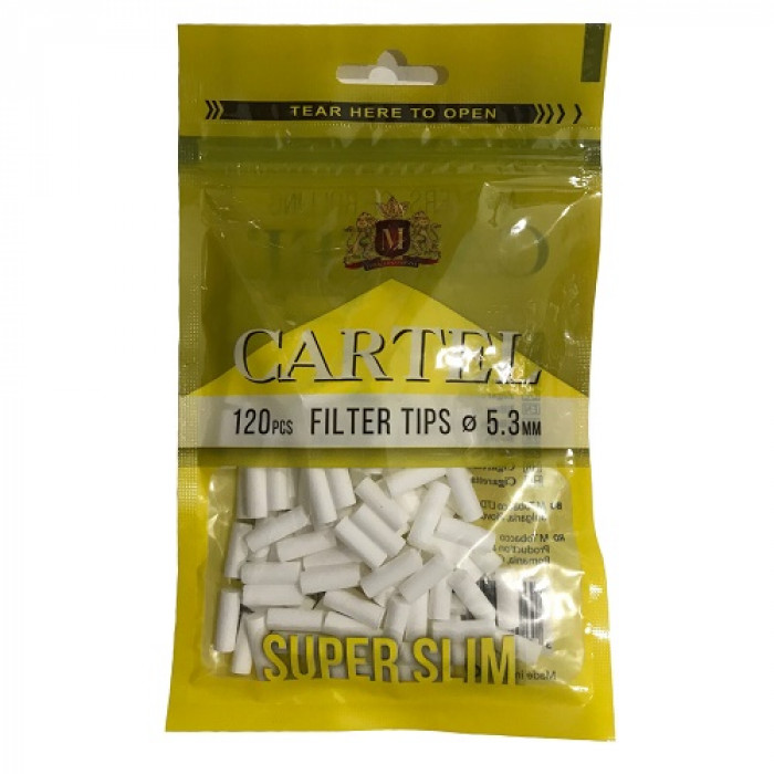 Фильтры для самокруток Cartel Super Slim 15x5.3мм 120шт