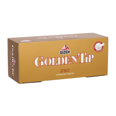 Гильза сигарет. Gizeh Golden Tip 250шт