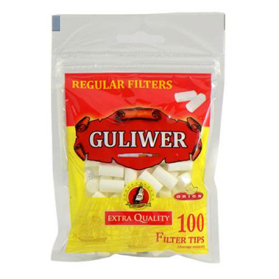 Фильтры для самокруток «Guliwer» Regular 15х8мм 100 шт.