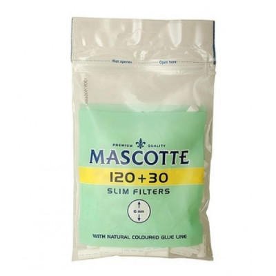 Фильтры для самокруток MASCOTTE Slim Filters 6х15мм 120шт.