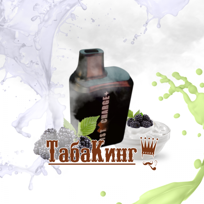 Электронная сигарета Mist X Charge+ Йогурт Ежевика (4000 затяжек)