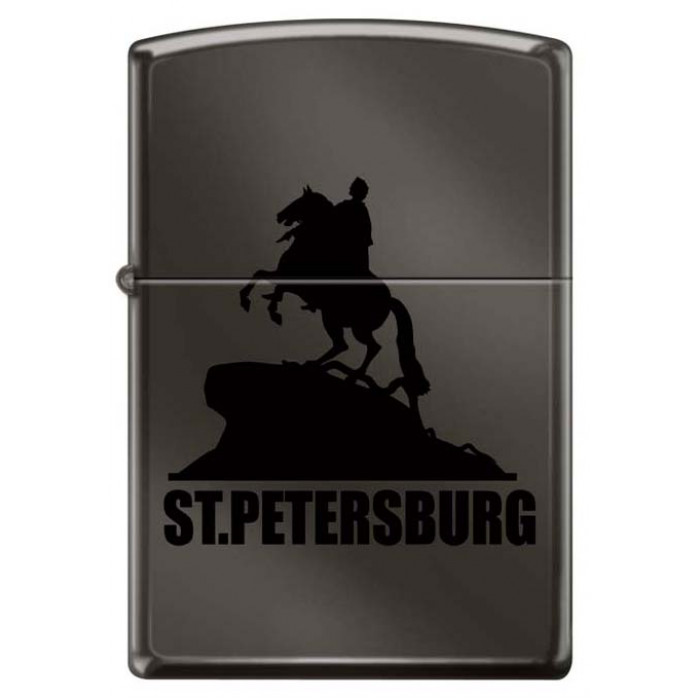 Зажигалка глянцевая ZIPPO 150 ST PETERSBURG