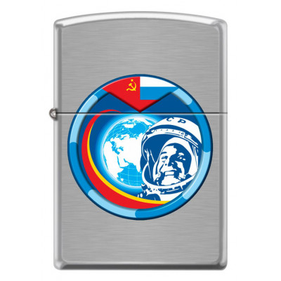 Зажигалка Гагарин ZIPPO 200 COSMONAUT