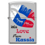 Зажигалка ZIPPO 205 WITH LOVE FROM RUSSIA