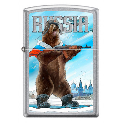 Зажигалка Русский медведь ZIPPO 207 RUSSIAN BEAR