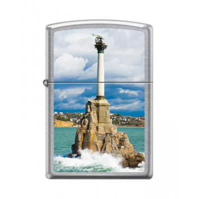 Зажигалка ZIPPO Севастополь с покрытием Street Chrome 207 Sevastopol