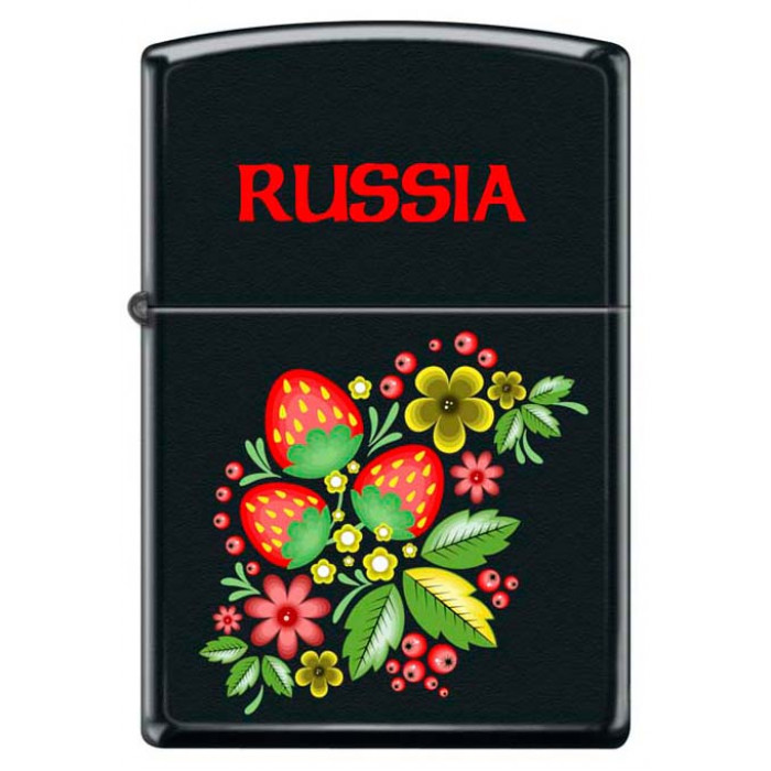 Зажигалка Ягода-Малина ZIPPO 218 RUSSIAN KHOKHLOMA