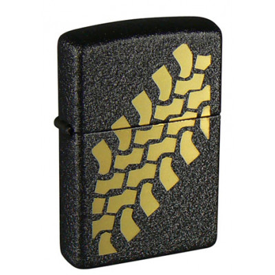 Зажигалка Black Crackle ZIPPO 236 Tire Tracks