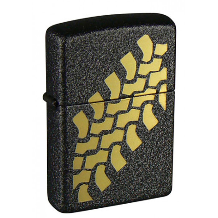 Зажигалка Black Crackle ZIPPO 236 Tire Tracks