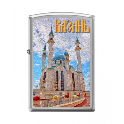 Зажигалка ZIPPO Казань с покрытием High Polish Chrome 250 Kazan