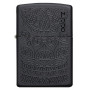 Зажигалка Black Matte Tone on Tone Design ZIPPO 29989