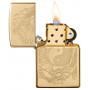 Зажигалка High Polish Brass Tiger and Dragon Design ZIPPO 49024