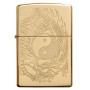 Зажигалка High Polish Brass Tiger and Dragon Design ZIPPO 49024