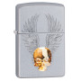 Зажигалка Satin Chrome™ хрустальный череп Swarovski® ZIPPO 49034