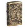Зажигалка Armor™ Freedom Skull Antique Brass™ ZIPPO 49035