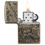 Зажигалка Armor™ Freedom Skull Antique Brass™ ZIPPO 49035
