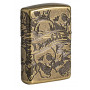 Зажигалка Armor™ Freedom Skull Antique Brass™ ZIPPO 49035