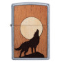 Зажигалка WOODCHUCK USA Howling Wolf ZIPPO 49043