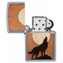 Зажигалка WOODCHUCK USA Howling Wolf ZIPPO 49043