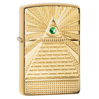 Зажигалка Armor™ High Polish Brass Eye of Providence Design ZIPPO 49060