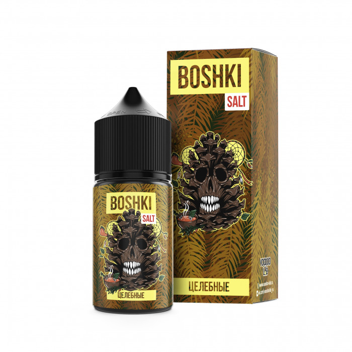 Жидкость BOSHKI Salt Целебные 30 мл (Травяной чай с мёдом, настоянный на еловых верхушках)