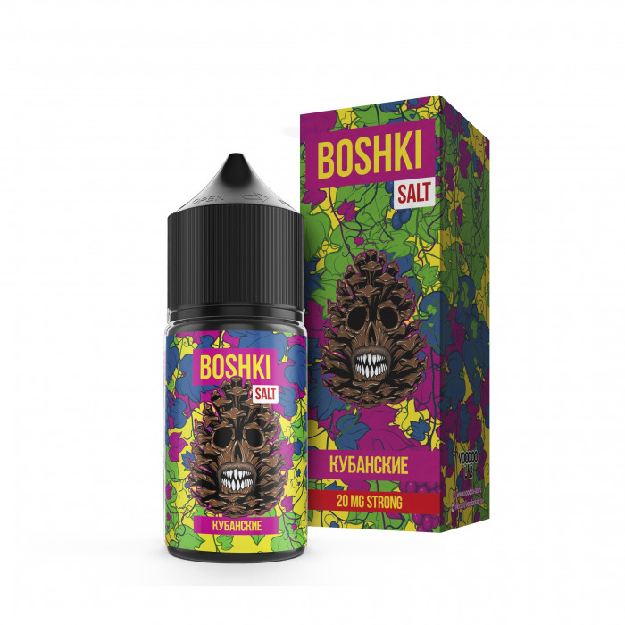 Жидкость BOSHKI Salt Кубанские 30 мл (Хвойный щербет с виноградом и черникой)