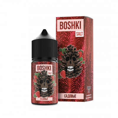 Жидкость BOSHKI Salt Садовые 30 мл (Клубника, еловые шишки)