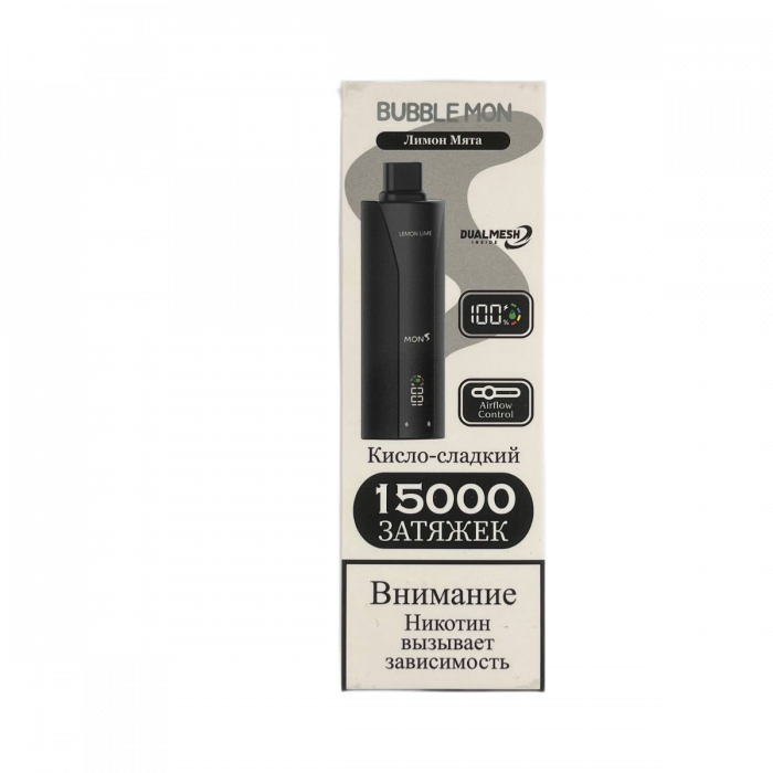 BUBBLEMON BOOSTER 15000 Лимон, мята