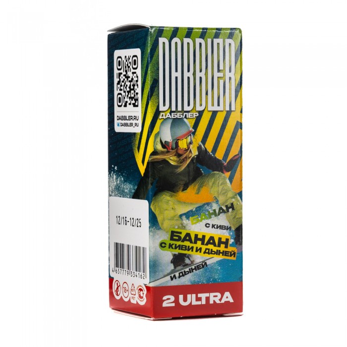 Жидкость DABBLER Salt ULTRA Банан с киви и дыней 30 мл