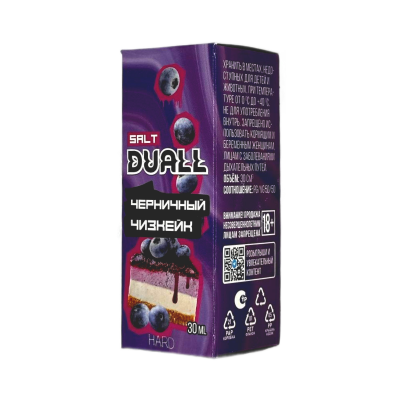 DUALL hard Черничный чизкейк 30мл