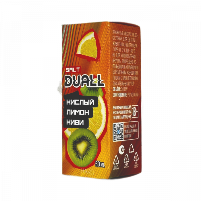 DUALL hard Кислый лимон, киви 30мл