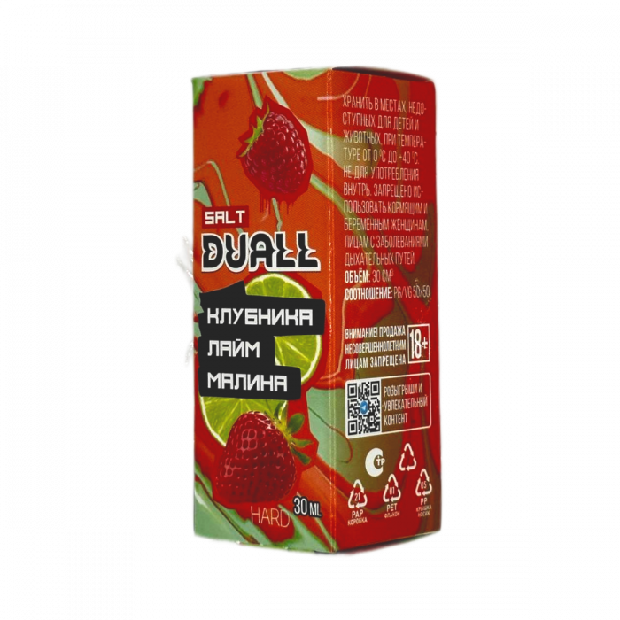 DUALL hard Клубника, лайм, малина 30мл