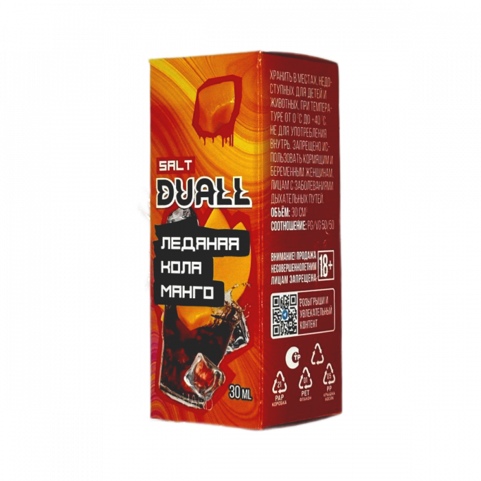 DUALL hard Ледяная кола, манго 30мл