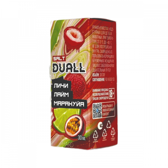 DUALL hard Личи, лайм, маракуйя 30мл