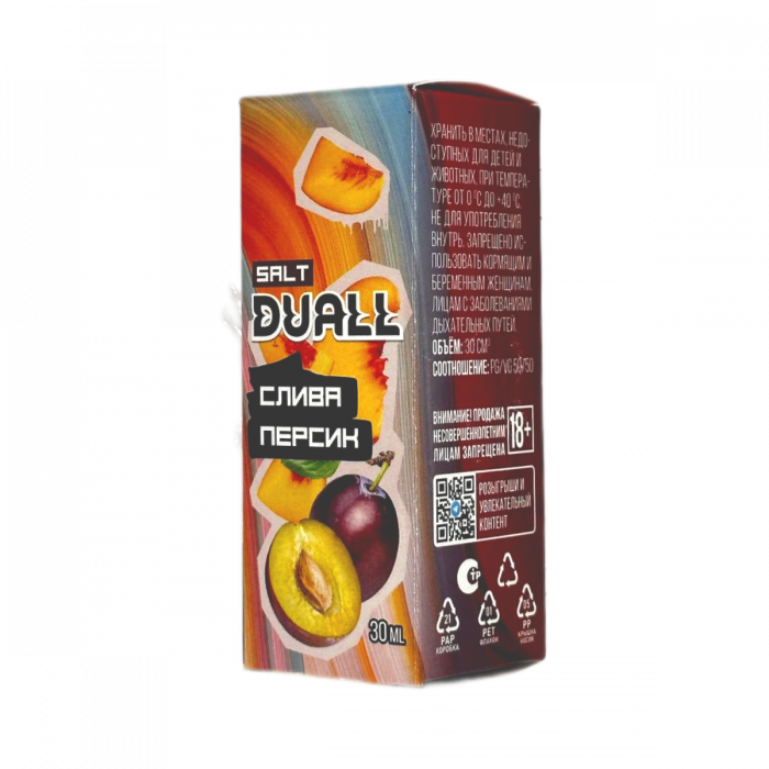 DUALL hard Слива, персик 30мл