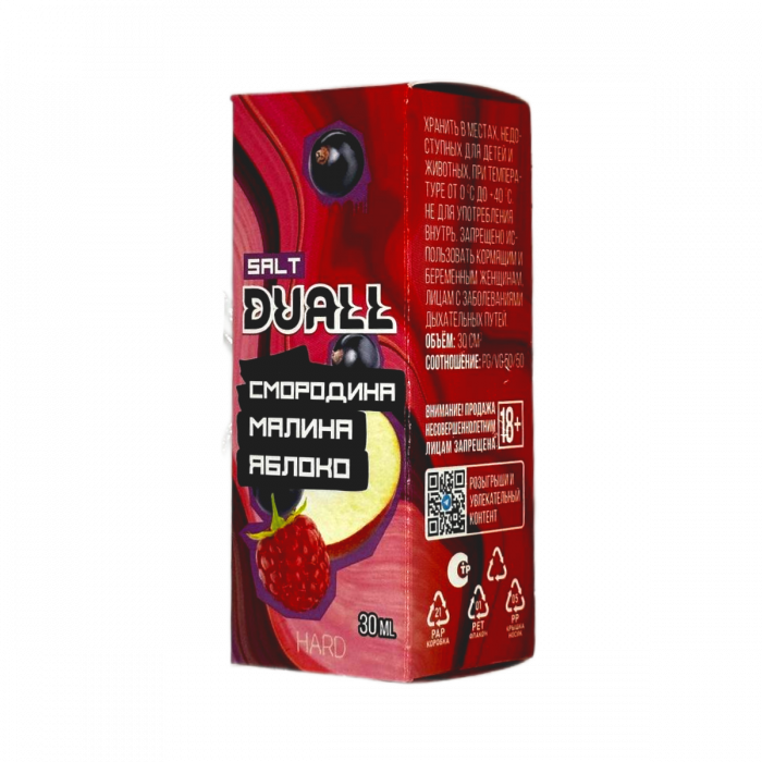 DUALL hard Смородина, малина, яблоко 30мл