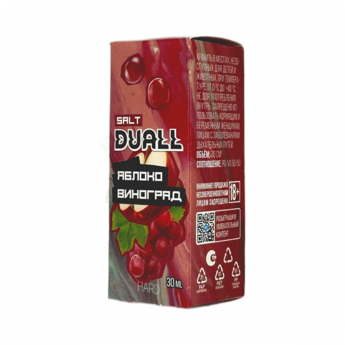 DUALL hard Яблоко, виноград 30мл