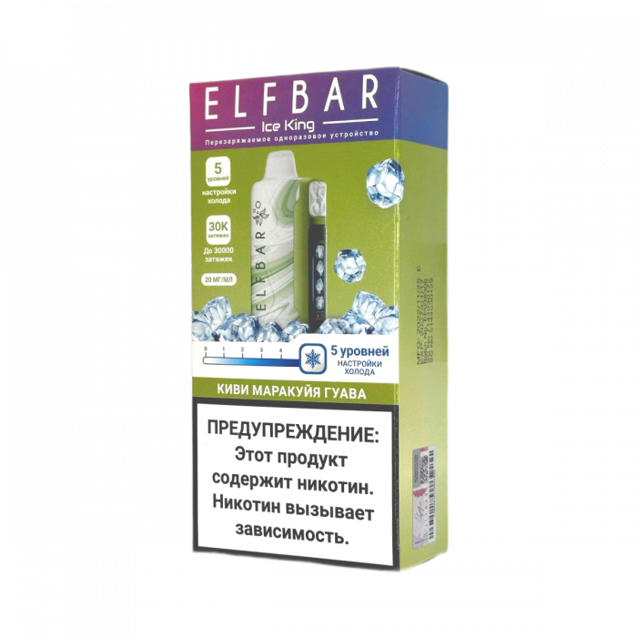 ELFBAR 30000 ICE KING Киви, маракуйя, гуава