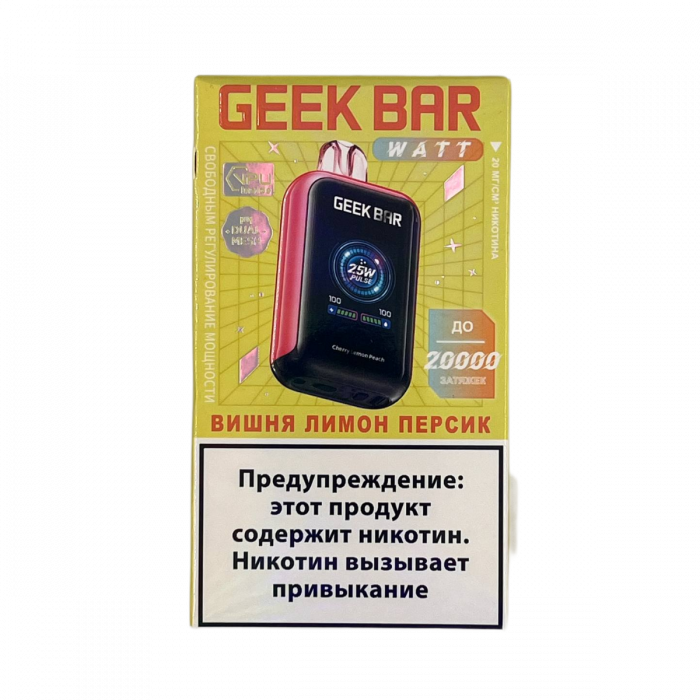GEEK BAR WATT 20000 Вишня, лимон, персик