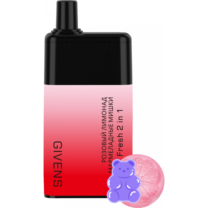 GIVENS 2в1 5000 Розовый лимонад + Мармеладные мишки