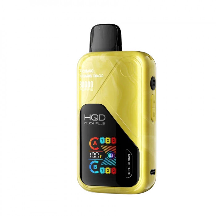 HQD CLICK PLUS 30000 Сигара + Карамельный Табак