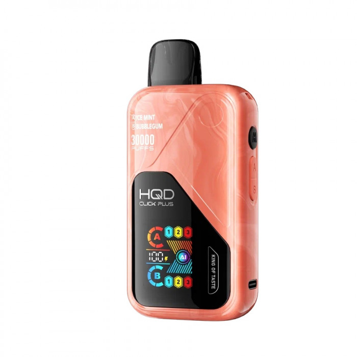 HQD CLICK PLUS 30000 Ледяная Мята + Жвачка