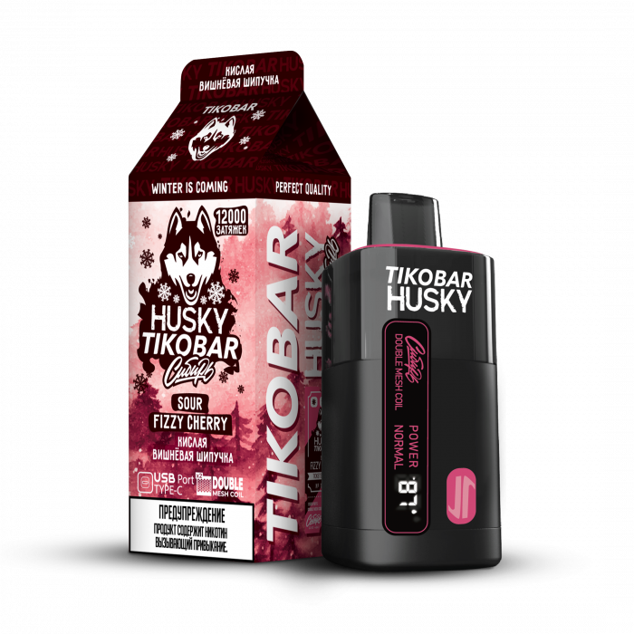 HUSKY TIKOBAR HARD Кислая, вишнёвая шипучка