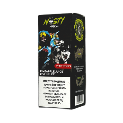 Жидкость NASTY X HUSKY Strong Ананасовый сок Личи лёд