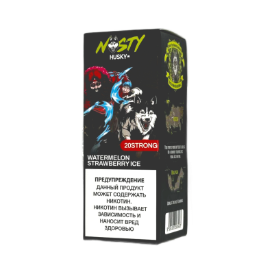 Жидкость NASTY X HUSKY Strong Арбуз Клубника