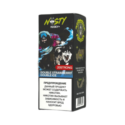 Жидкость NASTY X HUSKY Strong Двойная Клубника двойной лёд