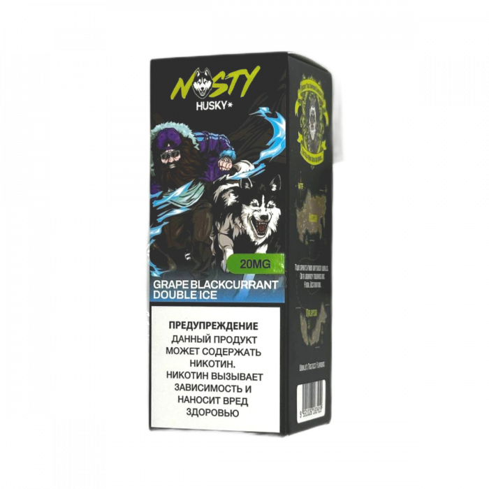 Жидкость NASTY X HUSKY Виноград Чёрная Смородина двойной лёд