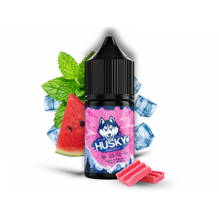 Жидкость HUSKY Malaysian Series Salt Strong Gum Wolf 30 мл (Ледяная арбузная жвачка)